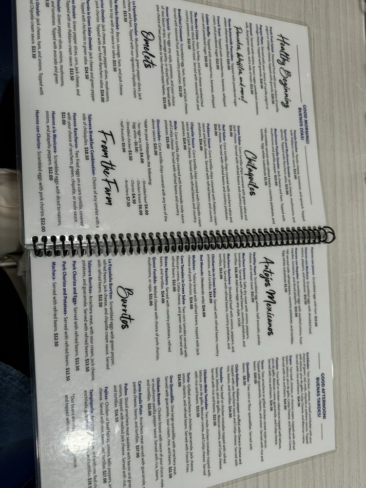 Talavera Azul Menu - Image 8